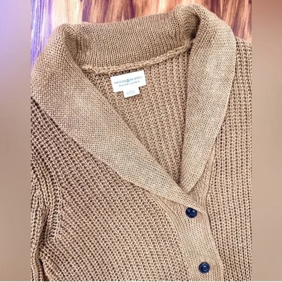 Vintage Ralph Lauren Denim & Supply Shawl Collar Cardigan - Picture 2 of 4